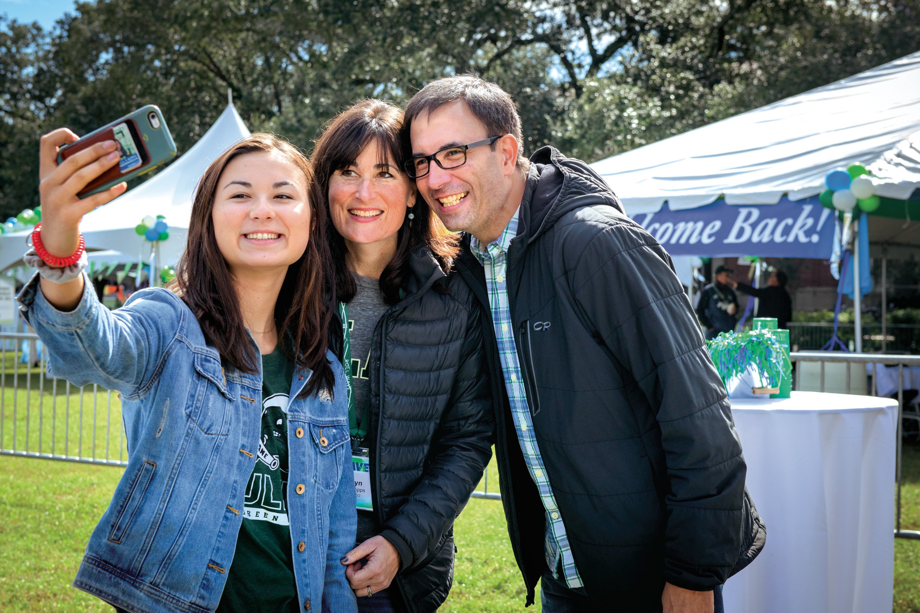 Parents and Student Selfie