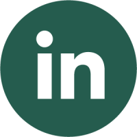 LinkedIn green circle icon